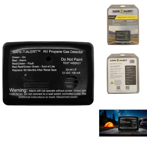 Safe T Alert 20 Series Mini Lp Gas Alarm - Propane Alarm - Surface Mount Black