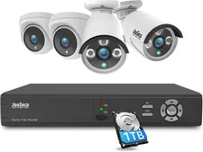 8CH Home Security Camera System Outdoor Indoor, 2MP HD 5-In-1 Surveillance DVR R