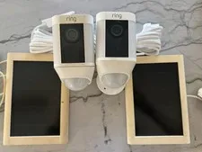 Ring Spotlight Camera Bundle w Solar panel