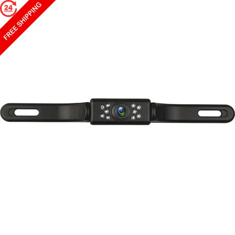 Car Backup Camera HD Night Vision Rear View License Plate black