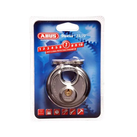 ABUS Padlock DISKUS  23/70 Stainless Steel Padlocks -70mm -FREE POST
