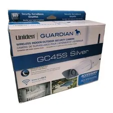 Uniden Guardian Wireless Indoor/Outdoor Security Camera GC45SW Silver