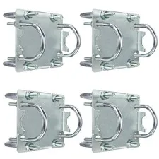 4 Sets Antenna Mast Clamp Cross-Over Bracket Kit with U Bolts for 1"-2" OD Po...