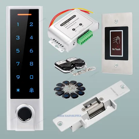 HOMSECUR IP66 APP WIFI RFID Access Control Set NC Strike Lock