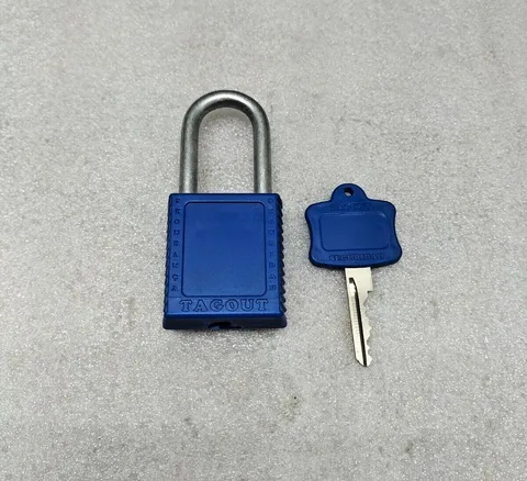 PERIGO PLASTIC BLOCKING PADLOCK ALUMINUM SHANK 6.3 MM DIAMETER & 38 MM  HEIGHT