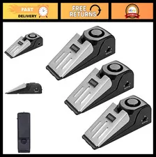 3-Pack Door Stop Alarm - Travel Security Doorstop, Safety Tool for Home Use