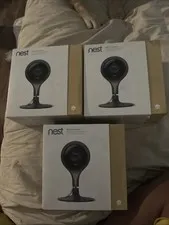 Google Nest Cam Indoor 1080p HD Wired Security Camera 3-Pack