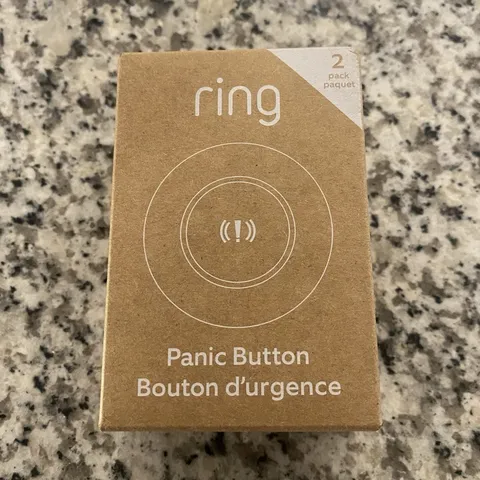 Ring Panic Button 2-Pack White, Battery Powered, 90 dB Alarm