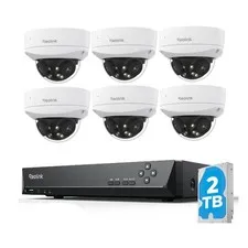 Reolink 8CH 2TB NVR PoE Camera System 16MP Dual-Lens IK10 Vandal-Proof  Camera