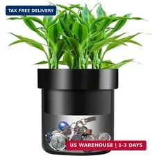 Younion Flower Pot Diversion Safe with Key Lock, Secret Hidden Safe Lock Box, Pe