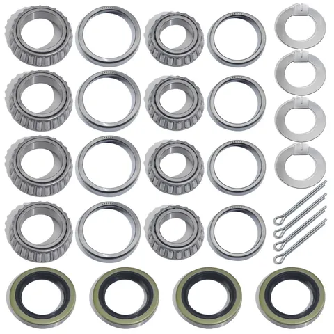 LUXTRKSTO 4 Set L68149 L44649 Trailer Hub Bearing Kit