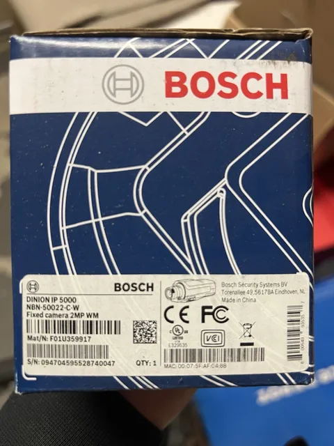 Bosch DINION IP 5000 NBN-50022-C-W 2MP Fixed Network Security Camera New
