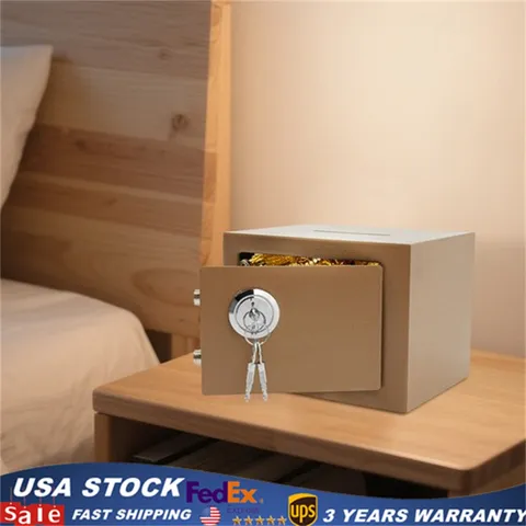 Mini Safe Box, Coin operated Security Box with Mechanical Keys Q235 Steel