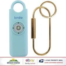 Personal Safety Alarm with Loud Siren and Strobe Light for Women's Protection