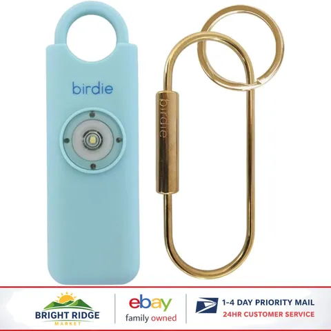 Personal Safety Alarm with Loud Siren and Strobe Light for Women's Protection