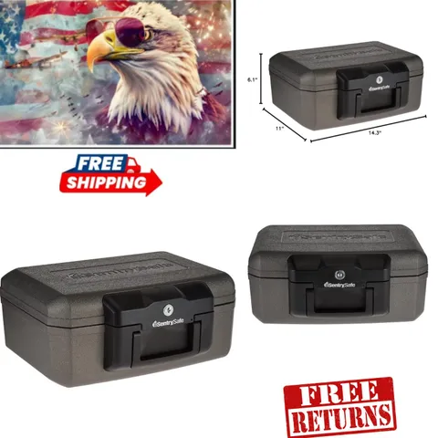 Verified Fireproof Safe with Key Lock - Ideal 0.18 Cu Ft Security Solution