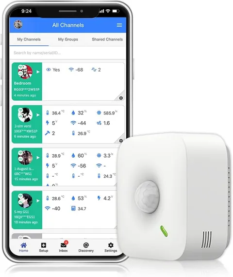 Motion Sensor MS1 Wireless Motion Sensor with Free App & Email Alerts, Wifi Conn