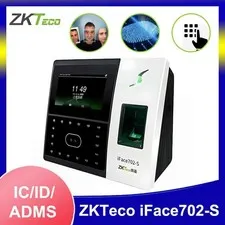 ZKTeco iFace702-S TCP/IP Face  Fingerprint Recognition Time Clock Access Control