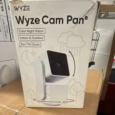 Wyze Cam Pan v3 1080p Wi-Fi Indoor/Outdoor PTZ Camera, Color Night Vision White