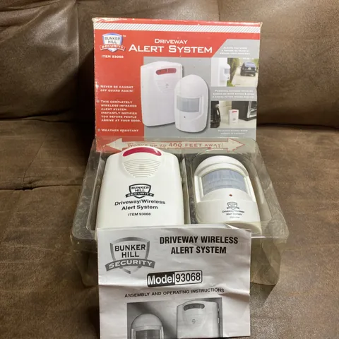 Wireless Driveway Alarm Infrared Motion Sensor Home Garage Alert System NOS