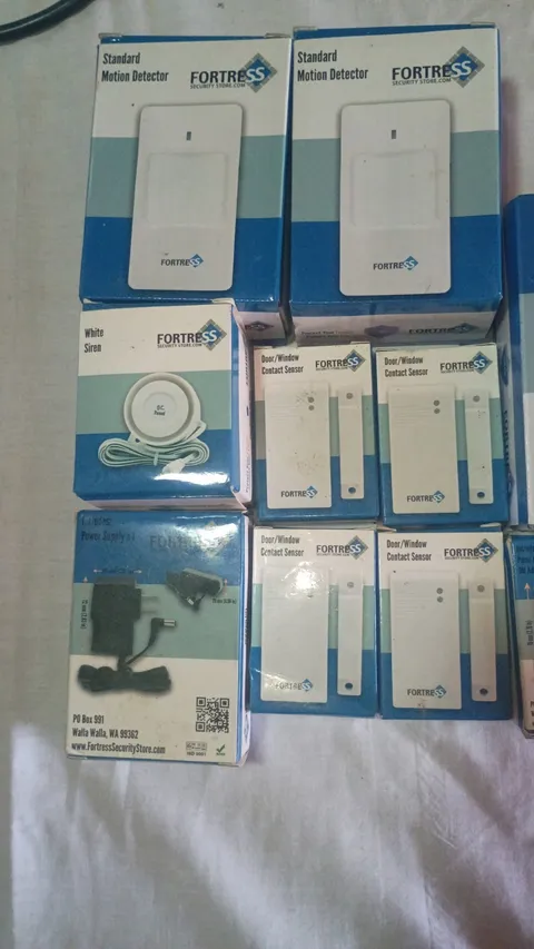 Fortress S02 Home Alarm System Kit w Motion Sensors, Siren, Remote