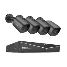 SANNCE 8CH DVR 5MP Video CCTV Security Camera System Outdoor EXIR Night Vision