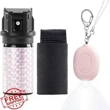 papasafety Personal Alarm Kit Pink 40ML Pepper Gel Siren
