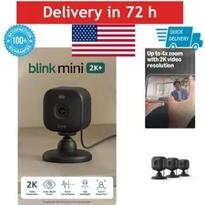 Blink Mini 2K+ Indoor Security Camera - 3 Cameras, Night Vision, Audio