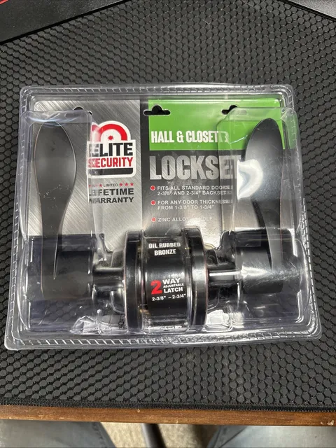 Elite Security Black Lever Lock set 