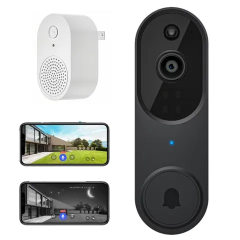 Smart 1080P Video Doorbell Camera with Doorbell Receiver Live View Night Vision