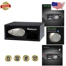 DOJ Certified Digital Safe, Steel Security Box, Keypad Lock, Bolt Down Kit, 0...