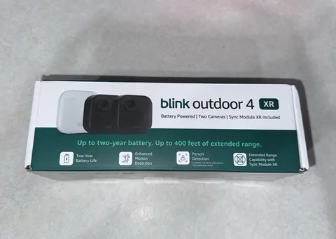 Blink Outdoor 4 XR 2-Camera Wireless Security System w/ Sync Module XR - New