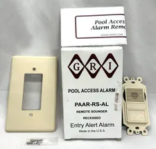 GRI Pool Access Alarm PAAR-RS-AL, Recessed Remote Sounder-Bundle-See Description