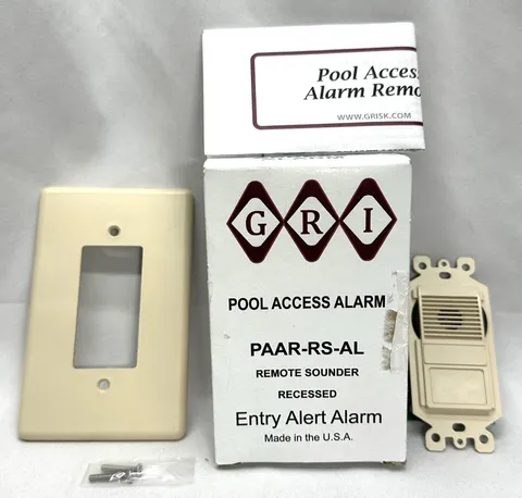 GRI Pool Access Alarm PAAR-RS-AL, Recessed Remote Sounder-Bundle-See Description