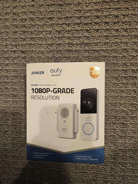 Anker Eufy Security Video Doorbell Slim (1080p Battery Powered) with Wi-Fi...