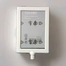 Double-sided and made of plastic.
