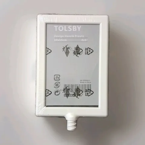 Double-sided and made of plastic.