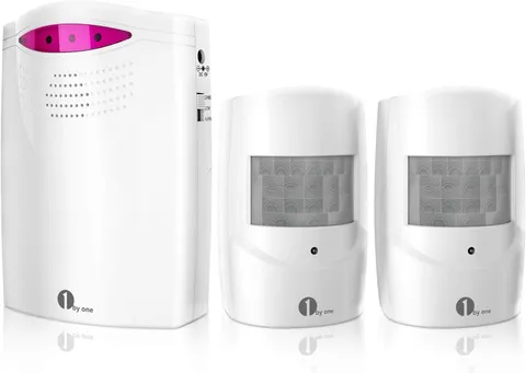 Driveway Alarm Wireless Outside, 1 Receiver 2 Infrared Sensors | Motion Sensor A