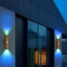 LVHEOM Motion Sensor RGB Night Light, Automatic Sensing of Ambient Wood color