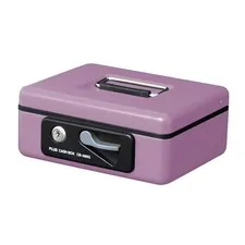 PLUS Portable Safe, Small, W197×D164×80mm, Pink, 12-868