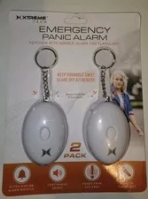 XTREMETECH 140dB Personal Alarm Keychain Emergency Panic Alarm With Flashlight
