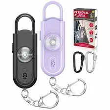 Safe Sound Personal Alarm, 2 Pack 130 dB Loud Siren Song Emergency Security A...