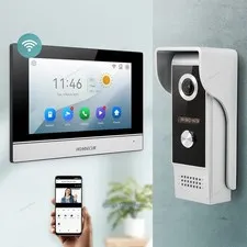 HOMSECUR WIFI Video Doorbell Intercom Night Vision Monitoring Motion Detection