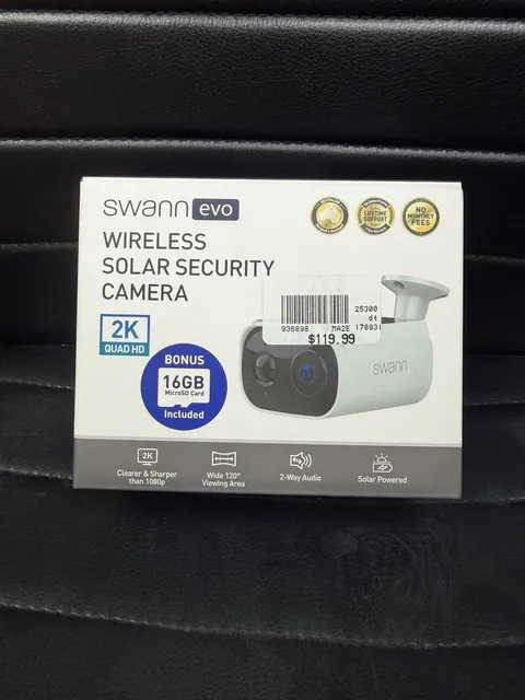 New Swann Evo Solar 2k Wireless Solar Security Camera SWIFI-SESOL2KBC