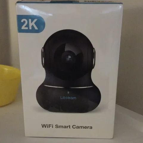 Litokam 2K WiFi Indoor IP Camera Black Night Vision Motion Two-Way Audio