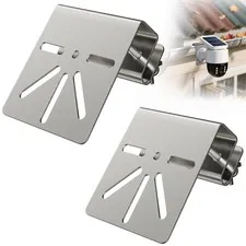 HEIWUKONG Camera Gutter Mount for Security Camera,Outdoor Stainless Steel Gut...