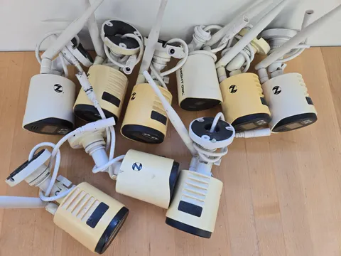 LOT OF 9 Night Owl 4K Ultra HD Security Camera Model WNIP-8LTA-BS-V2 READ***