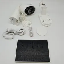 Tapo 4K Outdoor Camera Wireless, Battery Camera w/Solar Panel/Pan/Tilt/360° View