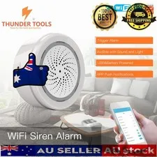 Thunder Tools Tuya Wifi Intelligent Siren Sensor Audible and Visual Alarm