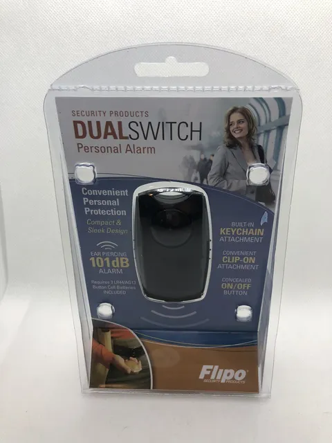 Flipo Dual Switch Personal Alarm 101dB Alert Others for Your Safety Keychain